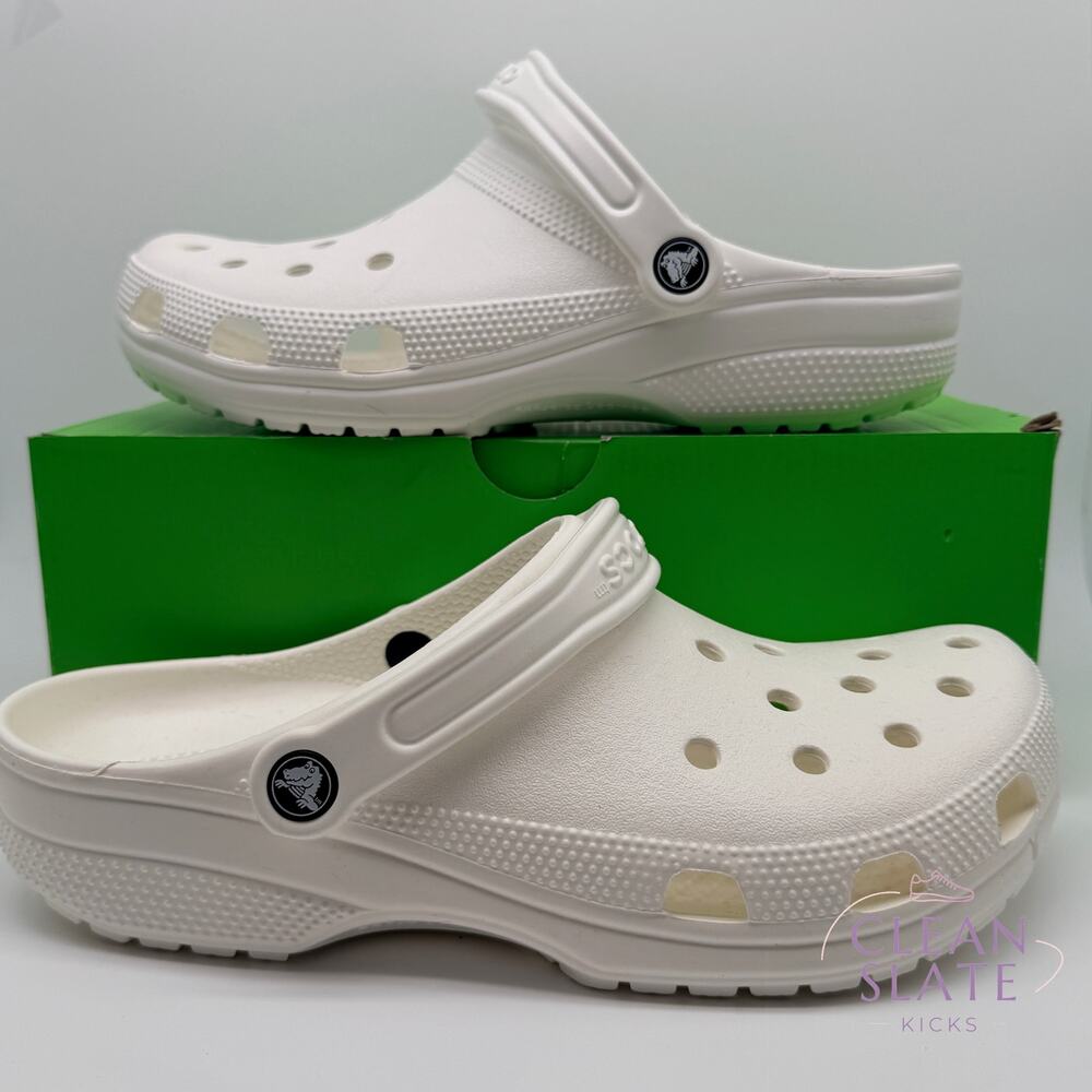 Crocs Classic Clog White Adult Unisex M9/W11 10001-100, NIB